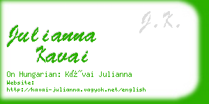 julianna kavai business card